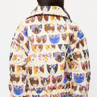 Floral Crown Cats Print Jacket