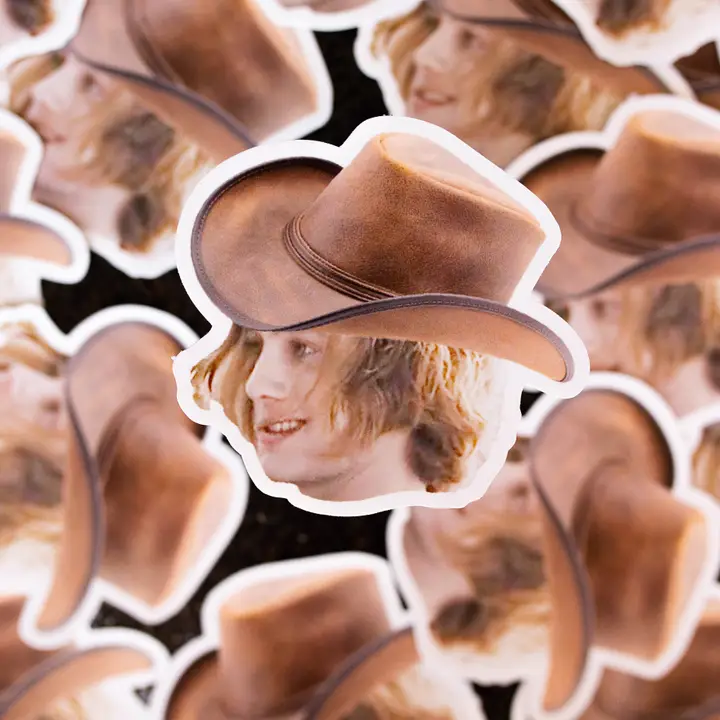 Jasper Hale Cowboy Vinyl Sticker