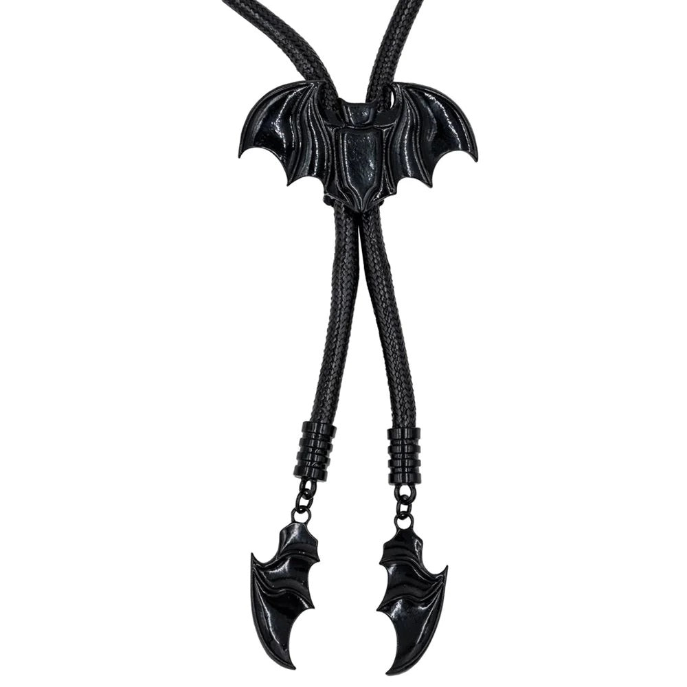 Bat Black Bootlave Western Tie