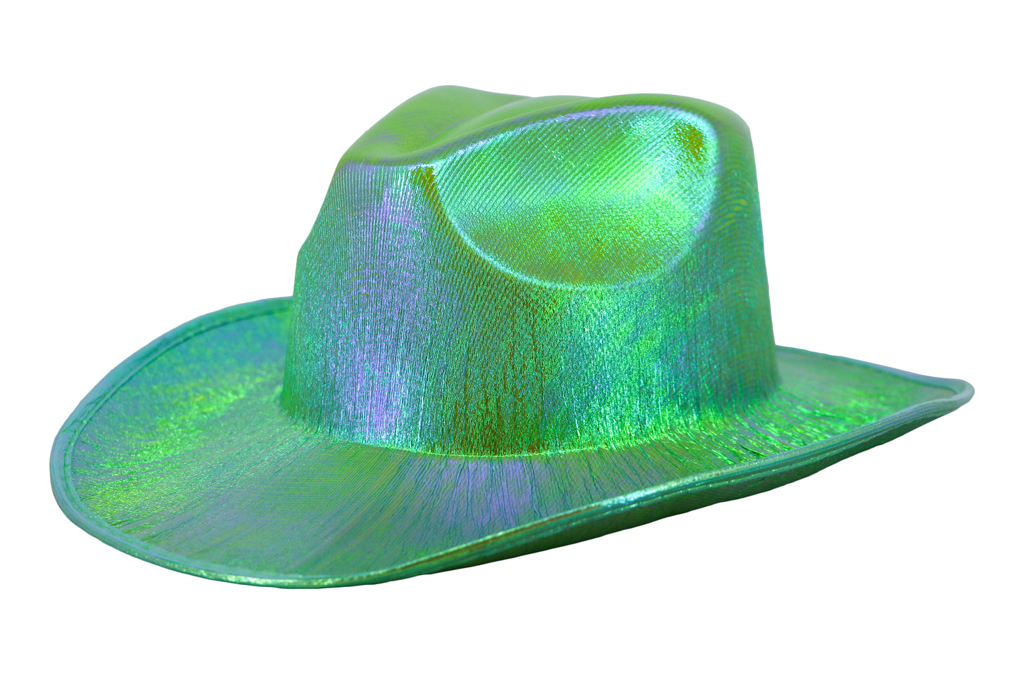 Aqua Green Metallic Hat