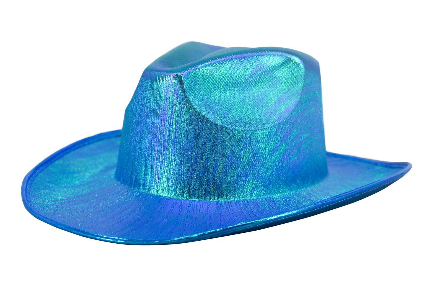 Metallic Turquoise Hat