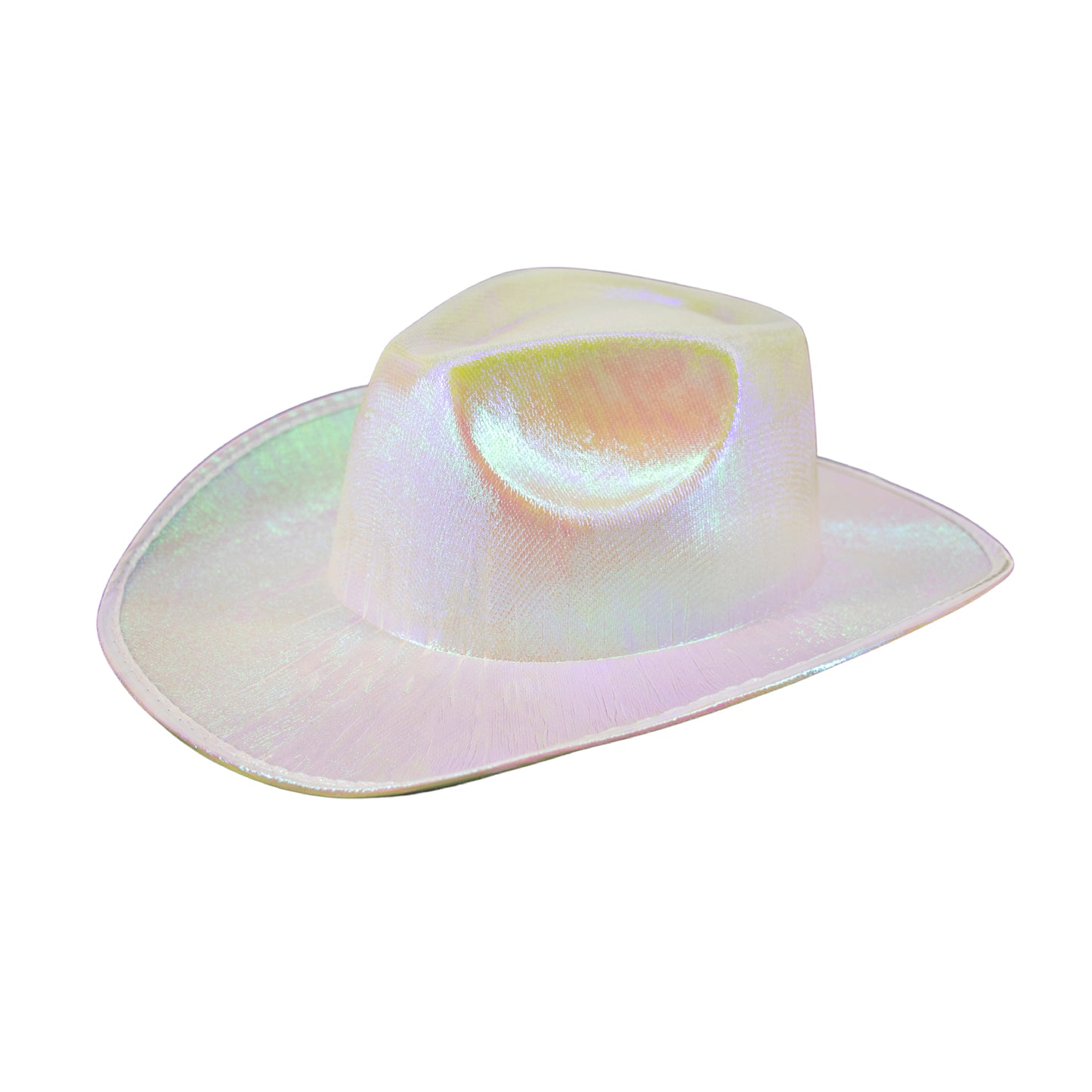 Metallic Opal White Hat