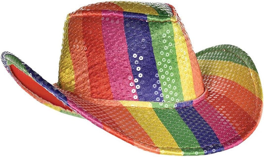 Rainbow Sequins Hat