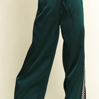 Solid Satin Plus Sweatpants