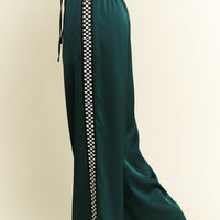 Solid Satin Plus Sweatpants