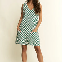 Plaid Print Short Romper