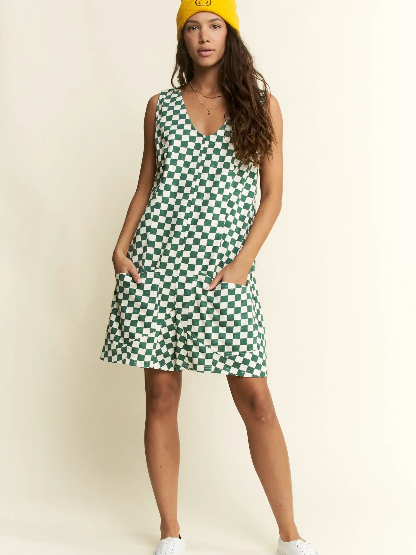 Plaid Print Short Romper