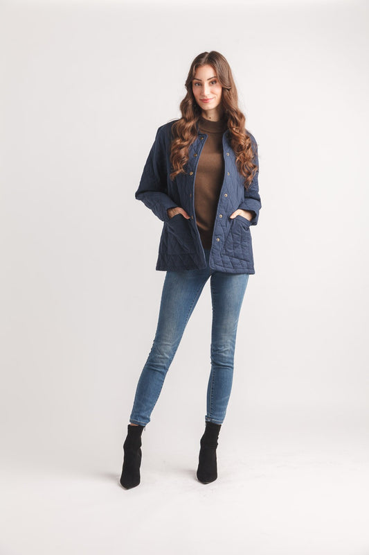 Barn Coat With Corduroy Collar