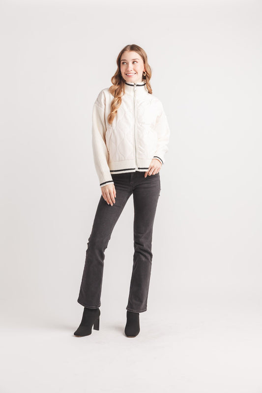 Quilted Bomber Jacket