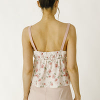 Rose Print Baby Doll Top