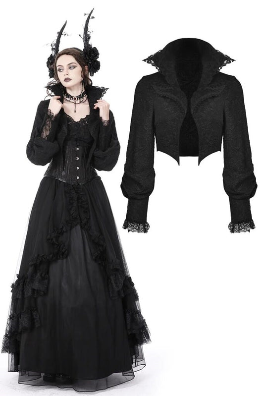 Gothic Romantic Embroidery Short Jacket