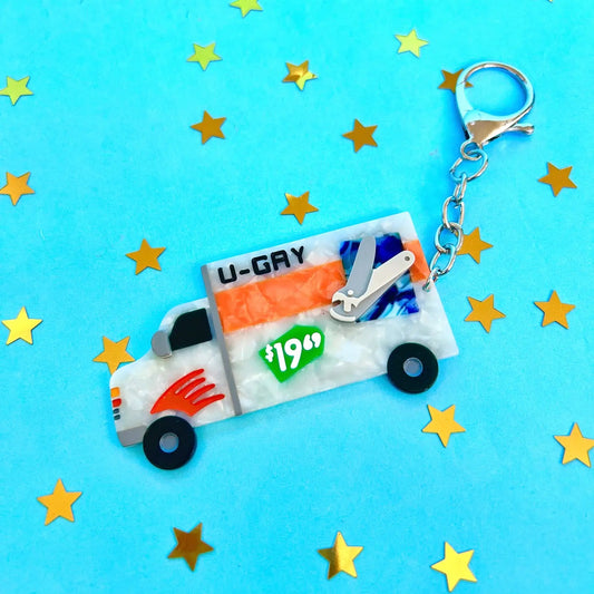 U-Gay Moving Truck Keychain