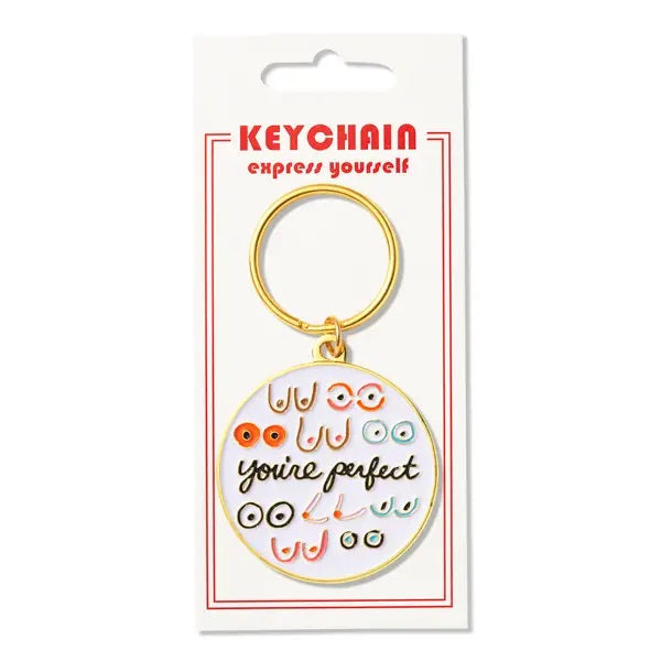 Boobs Your're Perfect Keychain
