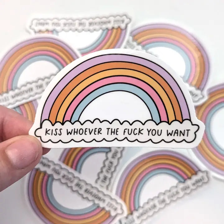 Kiss Whoever the Fuck You Want Vinyl Sticker