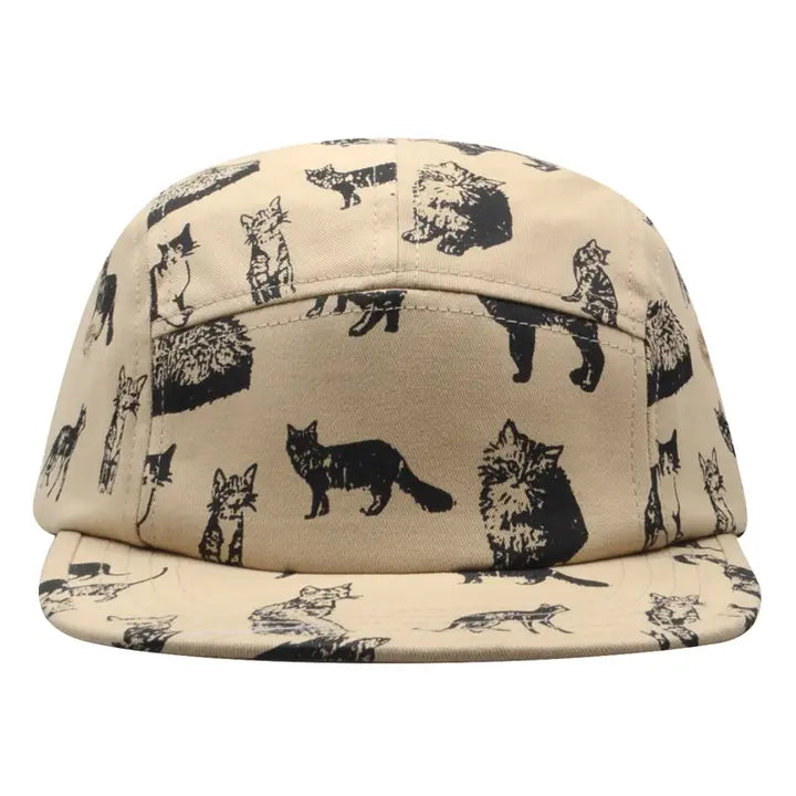 Kitten Kitty Cat 5 Panel Hat