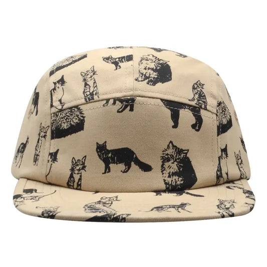 Kitten Kitty Cat 5 Panel Hat Camp Cap | Cotton Hat For Cat Lovers