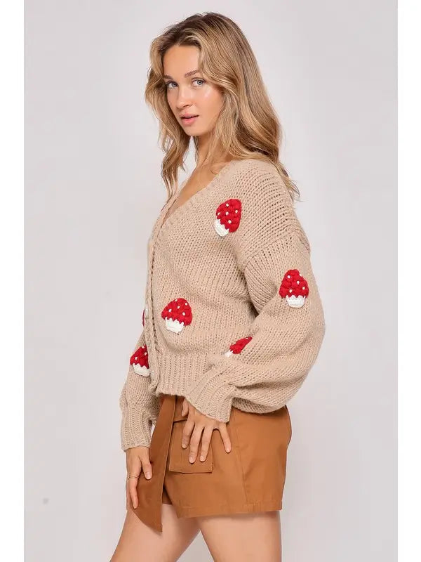 Mushroom Cardigan