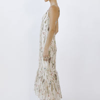 Floral Fishtail Midi Dress