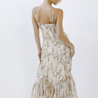 Floral Fishtail Midi Dress