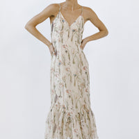 Floral Fishtail Midi Dress