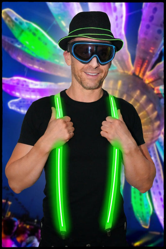 Green LED Suspenders