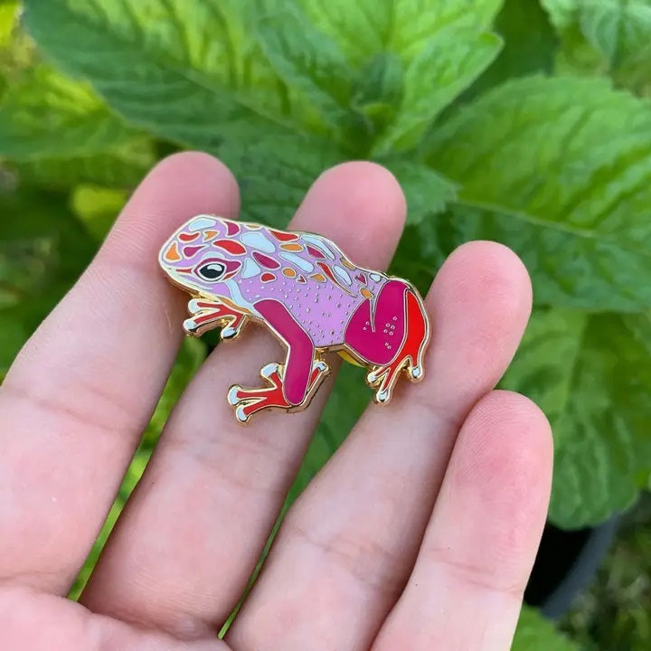 Épingle de grenouille de fierté lesbienne