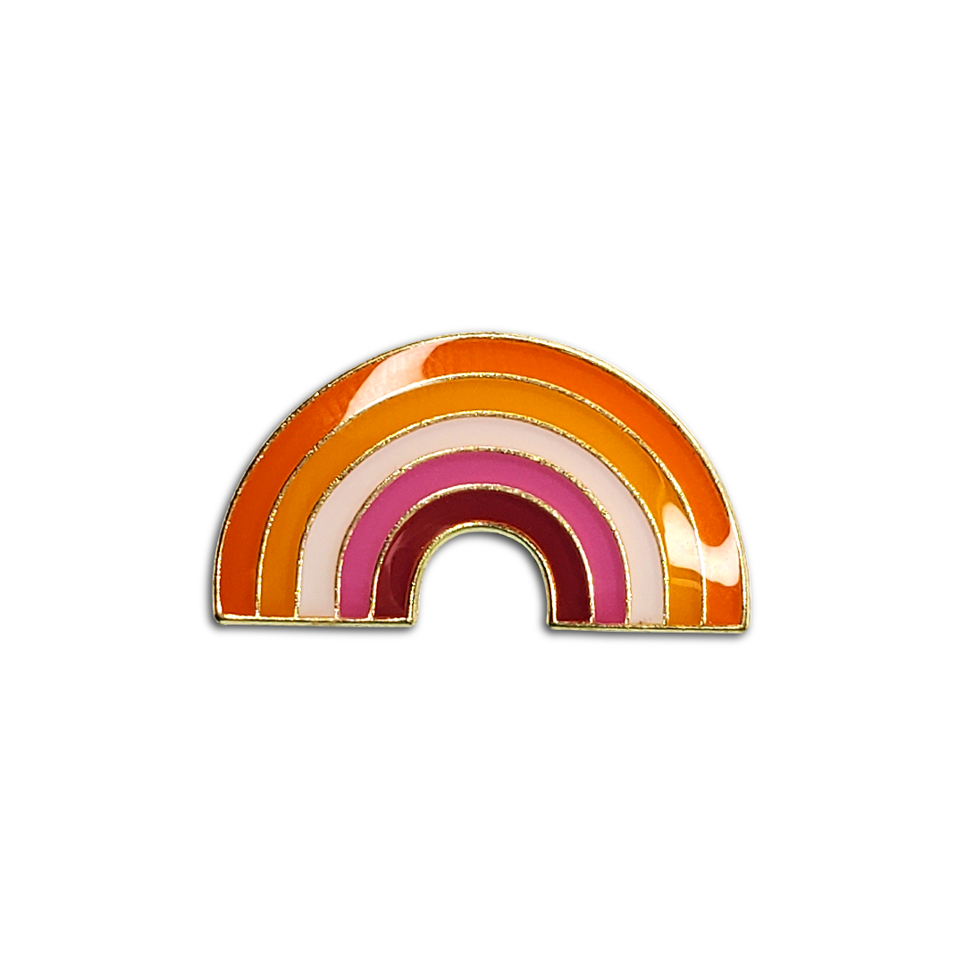Épingle de drapeau de fierté arc-en-ciel lesbienne