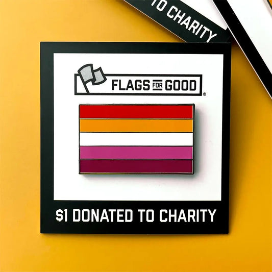 Lesbian Pride Flag Enamel Pin