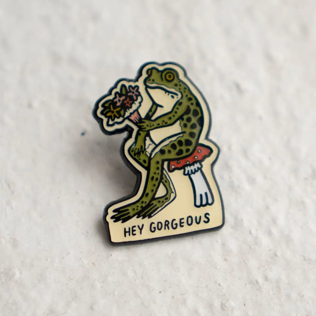 Hey Gorgeous Enamel Pin