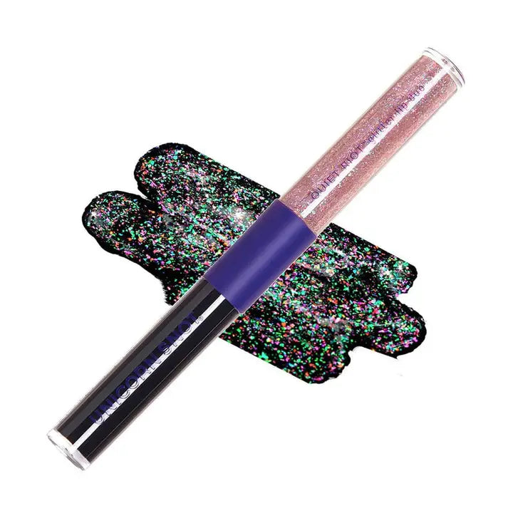 Quiet Riot 2in1 | Black-Chasm | Glitter Lip Duo | Lip Paint
