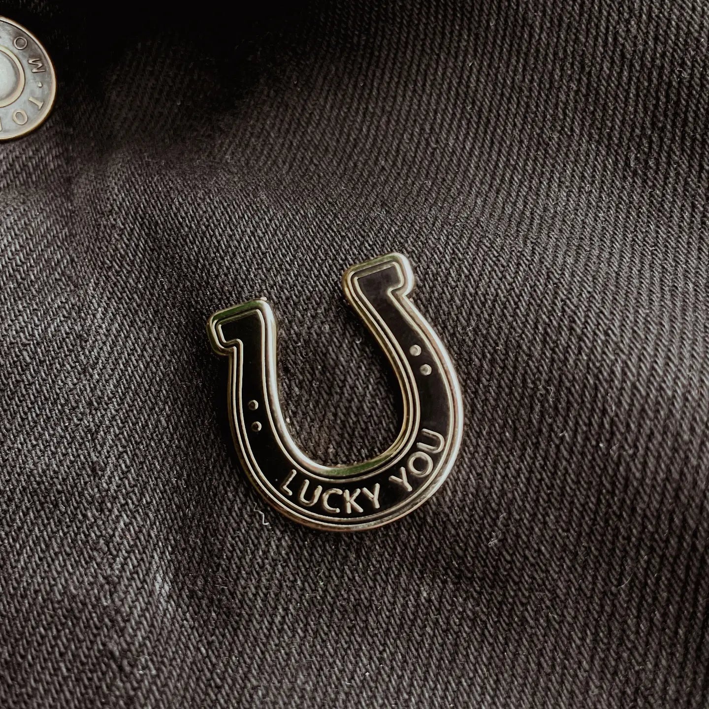 Enamel Pin - Lucky You Horseshoe