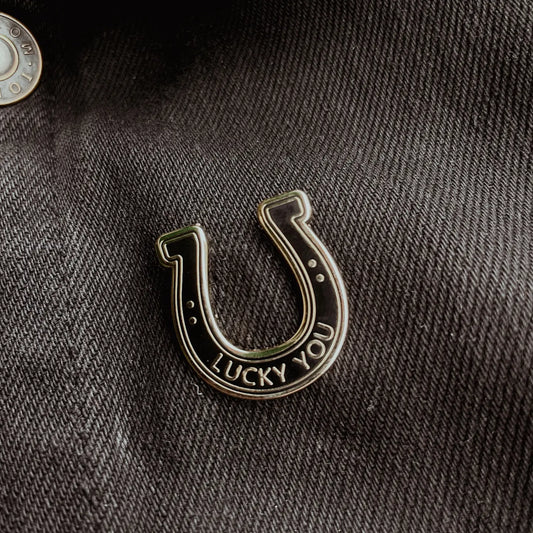 Enamel Pin - Lucky You Horseshoe