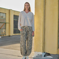 Relaxed Fit Pull On Pants