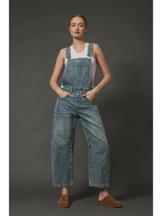 Slouchy Relax Fit Denim Overall