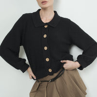 Collar Button Down Cardigan