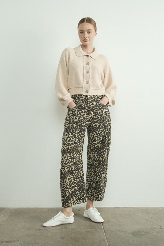 Collar Button Down Cardigan