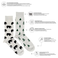 Bear and Trees Socks