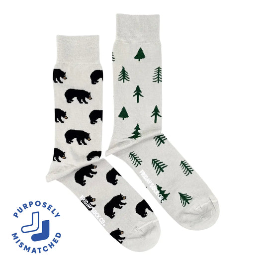 Bear and Trees Socks