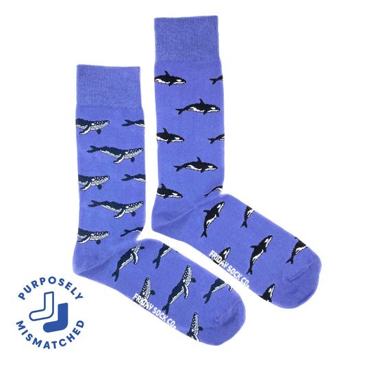 Humpback Whale & Orca Socks