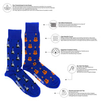 Acoustic Guitar & Electric Guitar Mismatched Socks