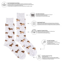 Hot Dog Wiener Dog Mid-Calf Socks