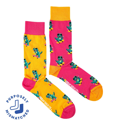 Dinos On Skateboards Socks