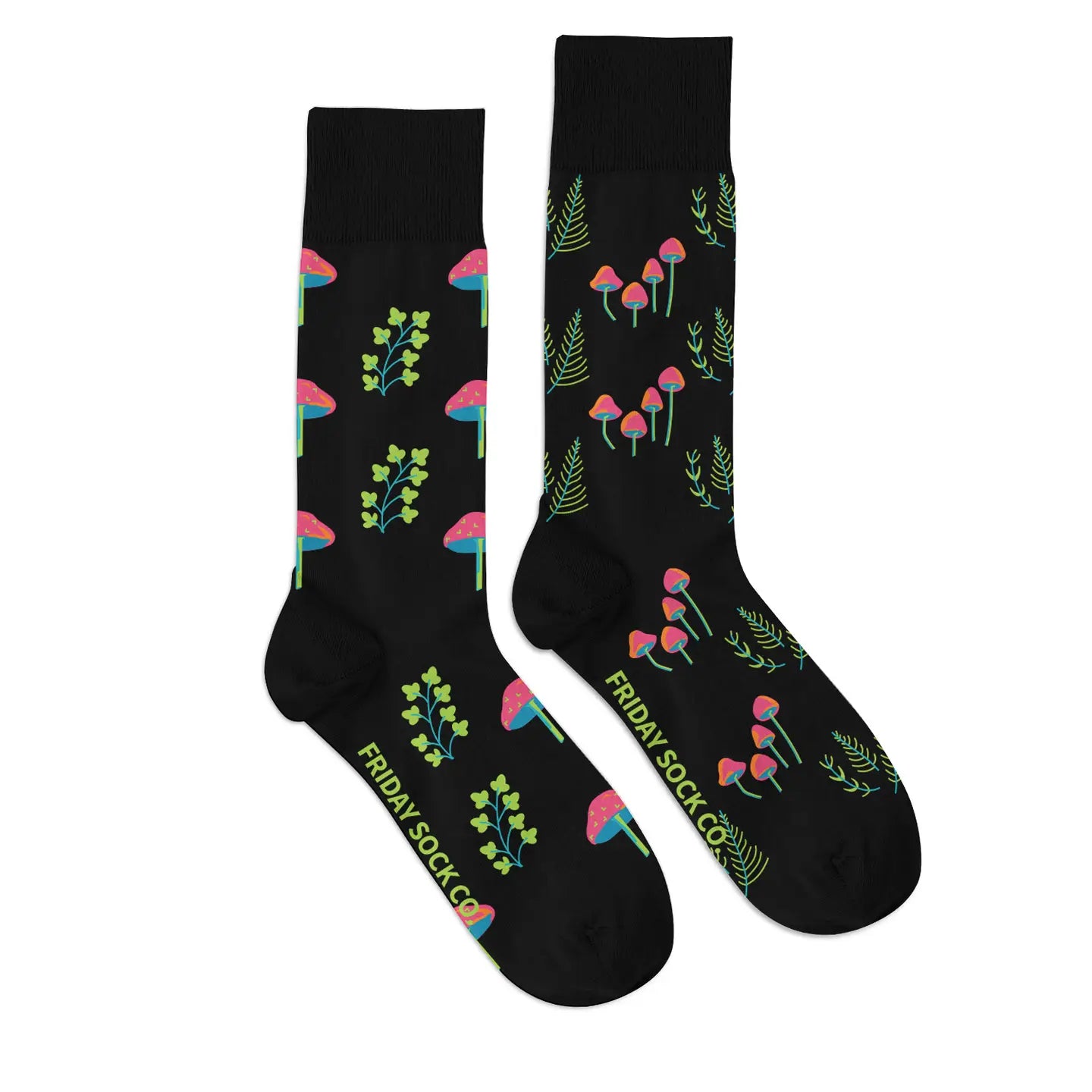 Neon Mushroom Socks