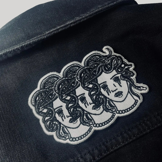 Medusa Ladies Embroidered Iron-On Patch