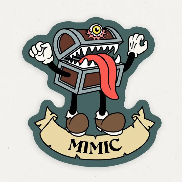 Mimic Dungeons And Dragons Vinyl Sticker