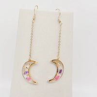Narcissus Moon Genuine Dried Flowers Earrings