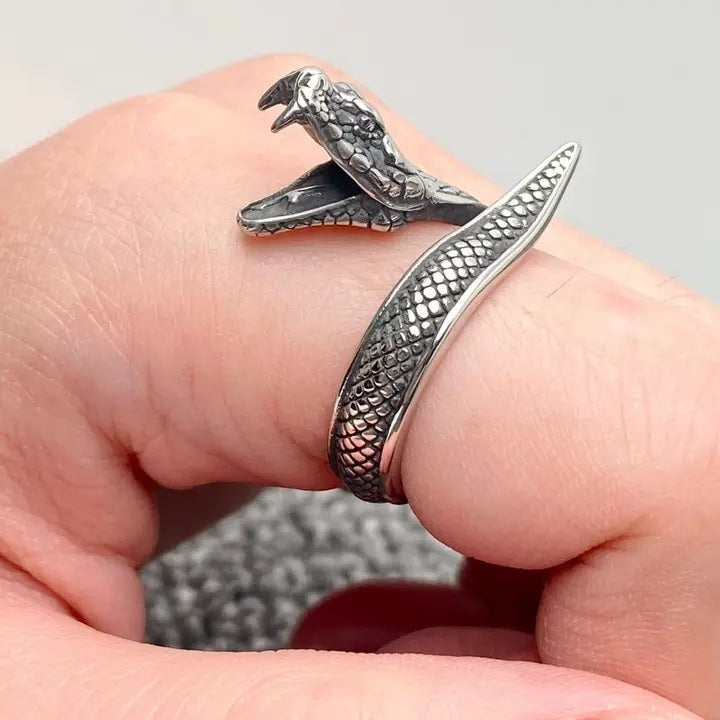 Python Stainless Steel Snake Ring
