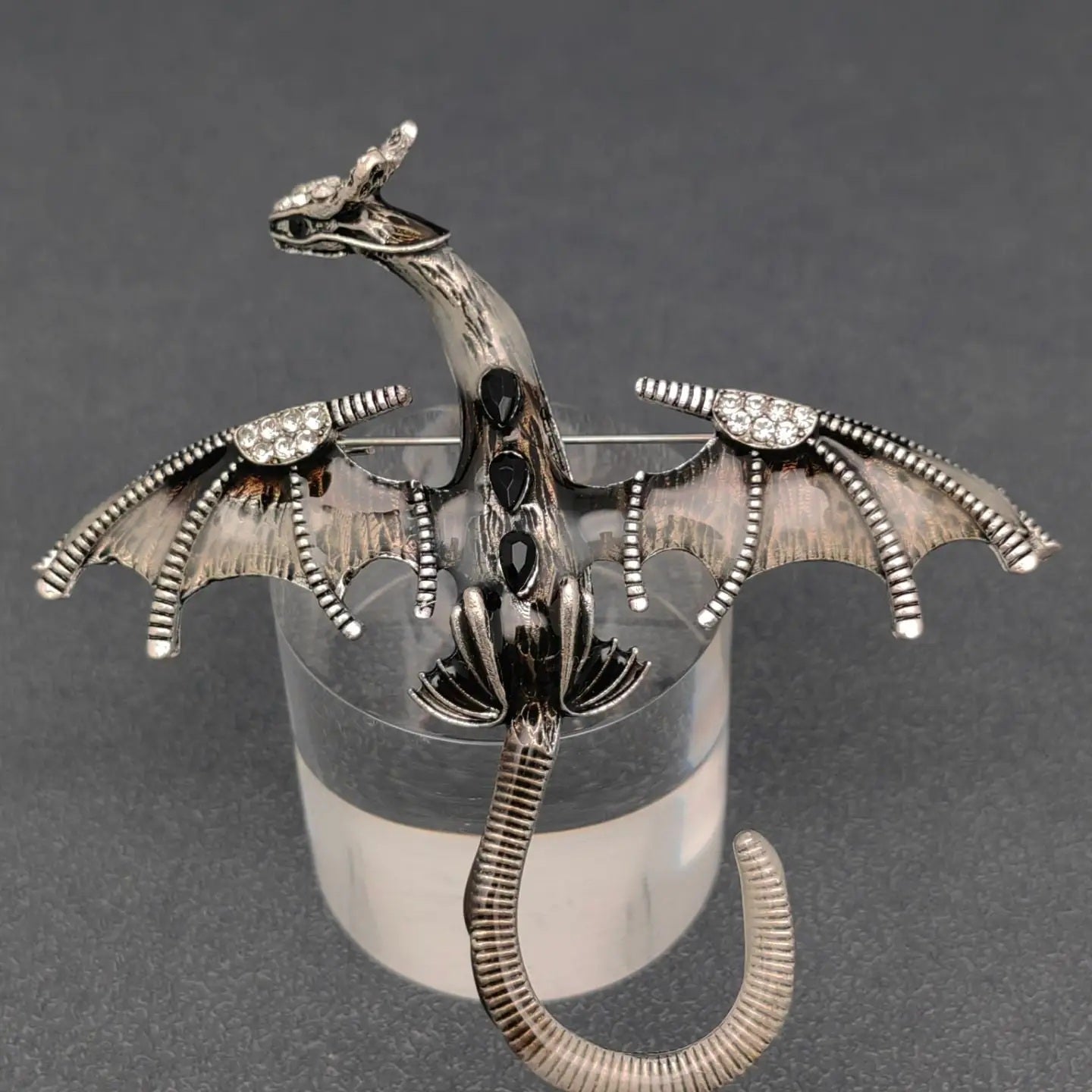 Enamel Dragon Brooch