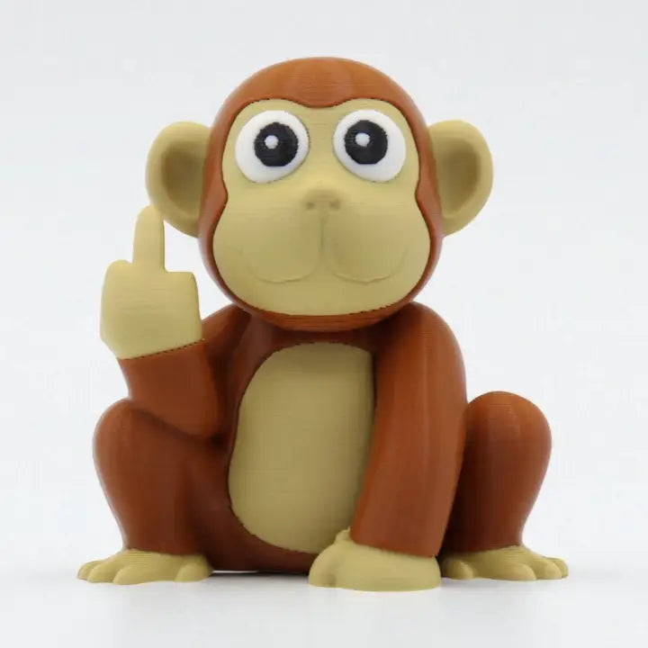 Monkey Middle Finger Figurine
