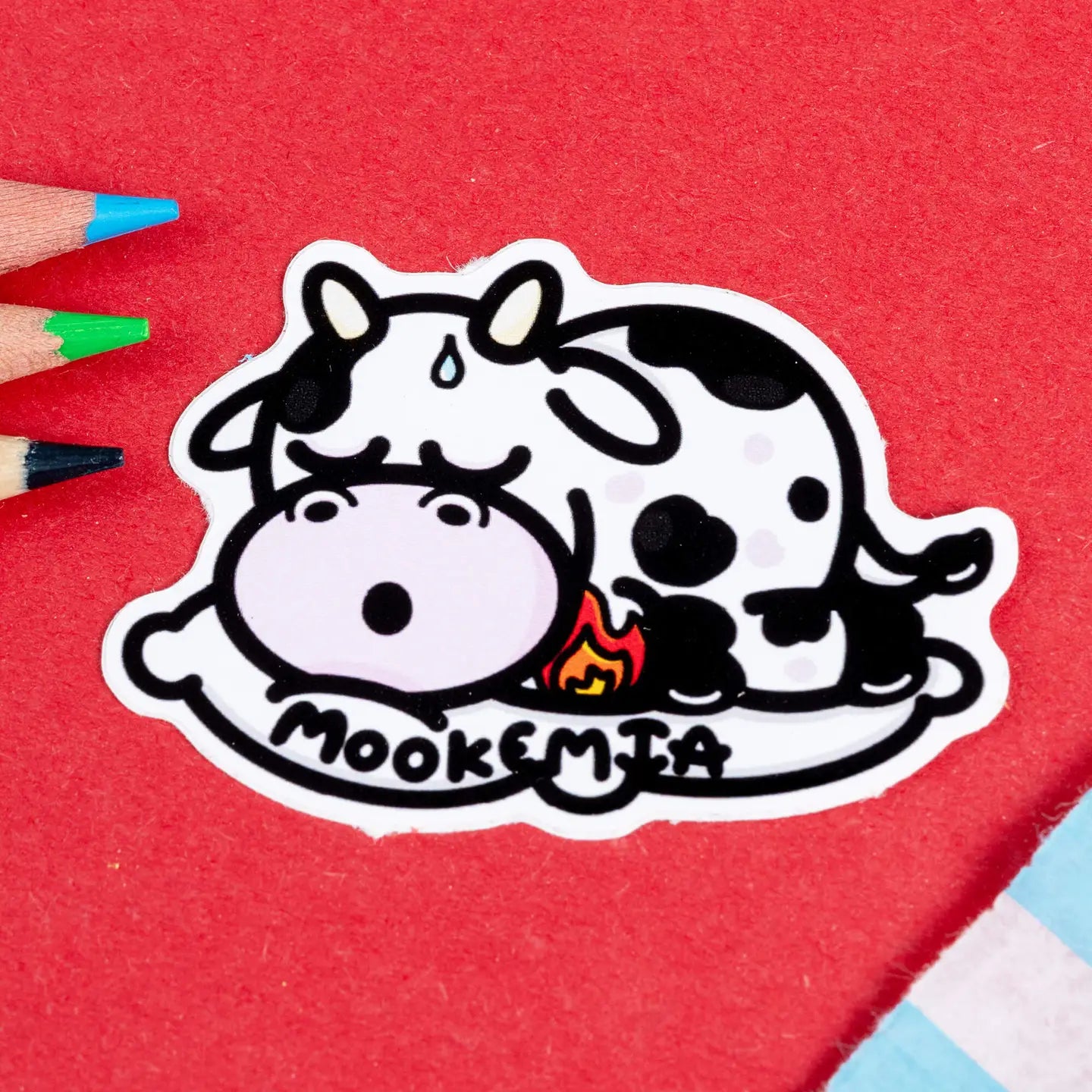 Mookemia Cow Sticker - Leukemia